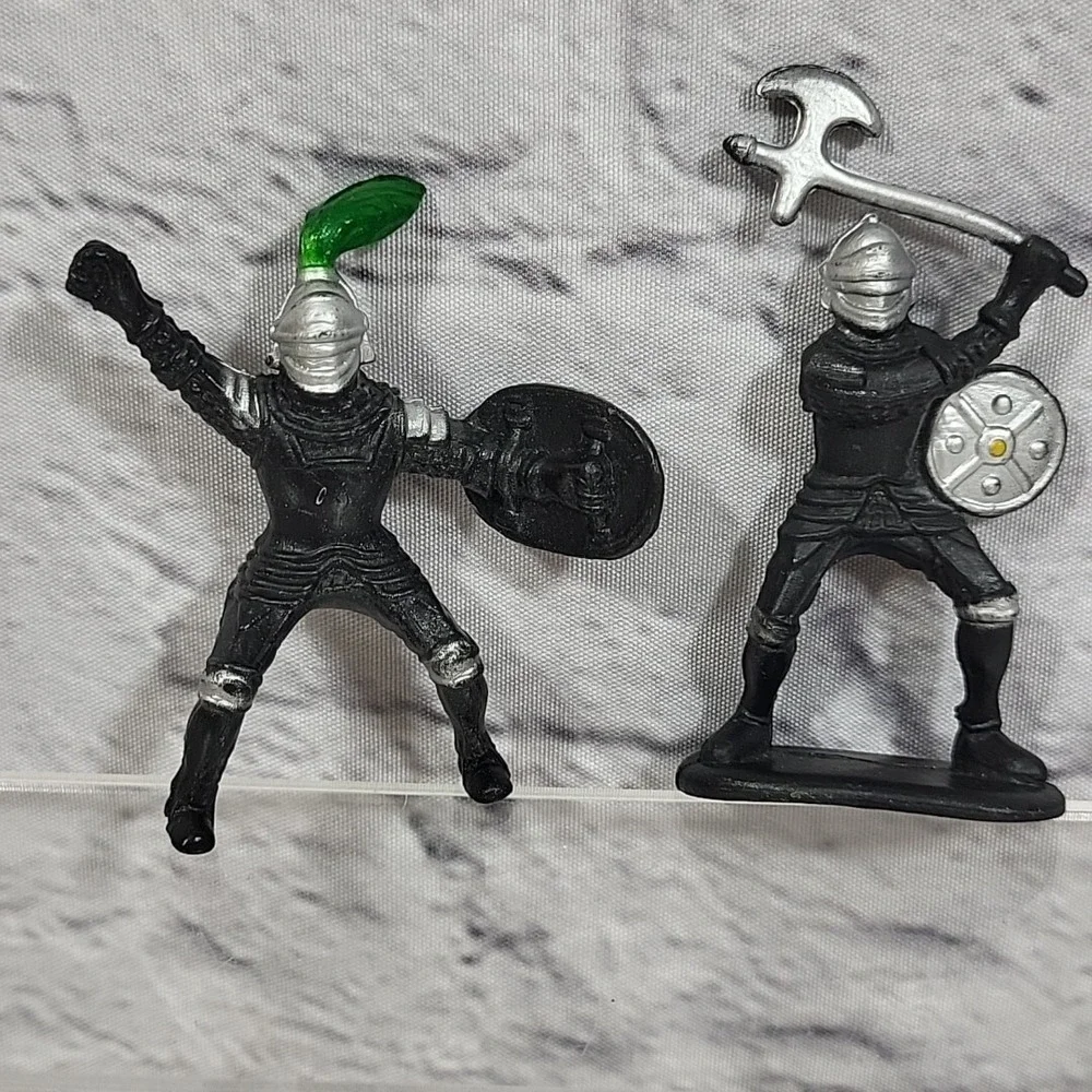 Renaissance Armored Horses With Medieval Soldiers Knights Mixed Mini Figures Lot
